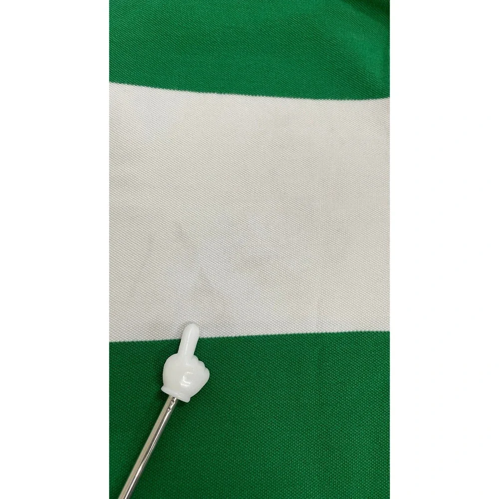 Polo Ralph Lauren Polo Shirt Mens M Green White Navy Good Colorblock Crest Pony
